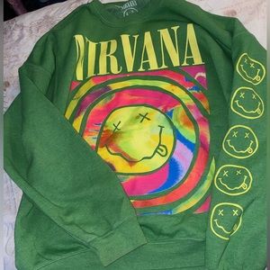 Nirvana smile crewneck sweatshirt